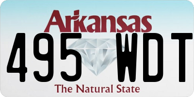 AR license plate 495WDT
