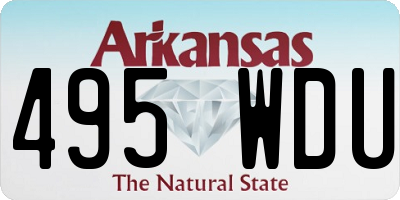 AR license plate 495WDU