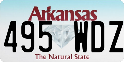AR license plate 495WDZ