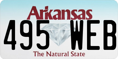 AR license plate 495WEB
