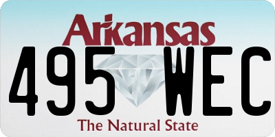 AR license plate 495WEC