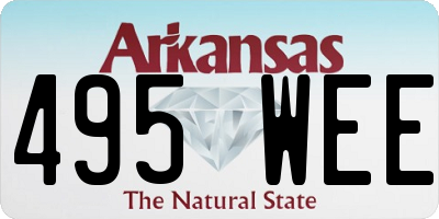 AR license plate 495WEE