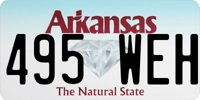 AR license plate 495WEH