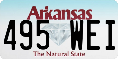 AR license plate 495WEI