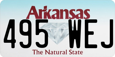 AR license plate 495WEJ