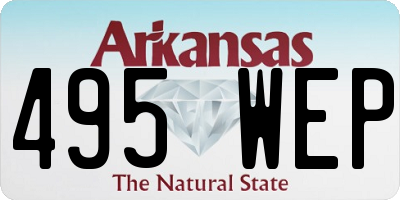 AR license plate 495WEP