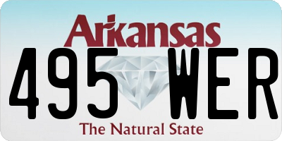AR license plate 495WER