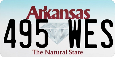 AR license plate 495WES