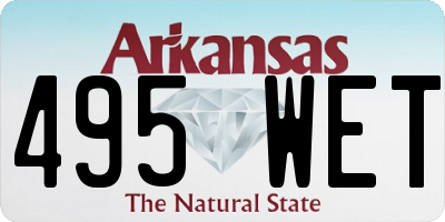 AR license plate 495WET