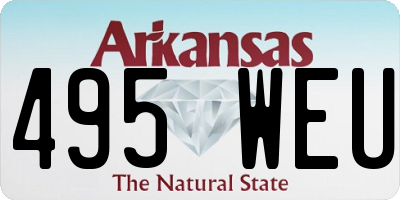 AR license plate 495WEU