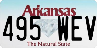 AR license plate 495WEV