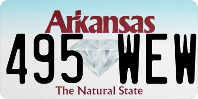 AR license plate 495WEW