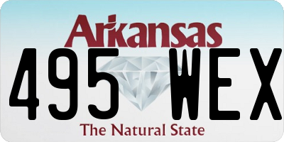 AR license plate 495WEX