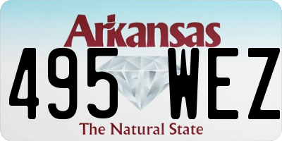 AR license plate 495WEZ