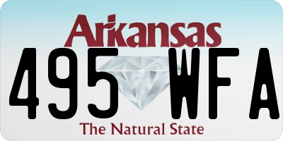 AR license plate 495WFA
