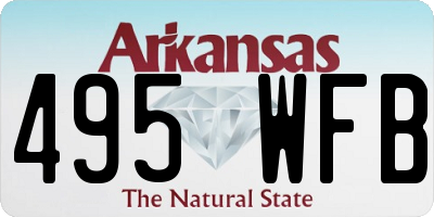 AR license plate 495WFB