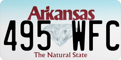 AR license plate 495WFC