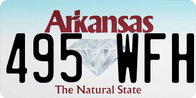 AR license plate 495WFH