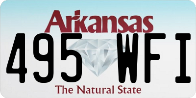 AR license plate 495WFI
