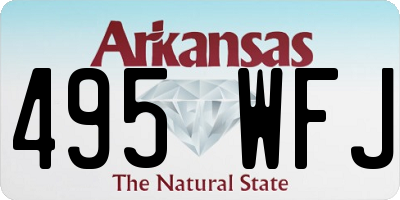 AR license plate 495WFJ