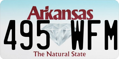 AR license plate 495WFM