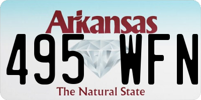 AR license plate 495WFN