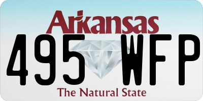 AR license plate 495WFP