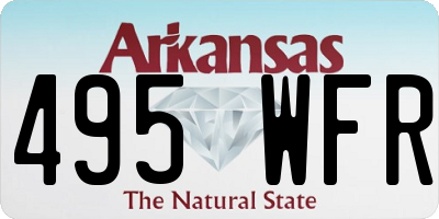 AR license plate 495WFR