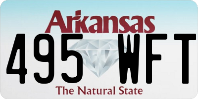 AR license plate 495WFT