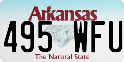 AR license plate 495WFU