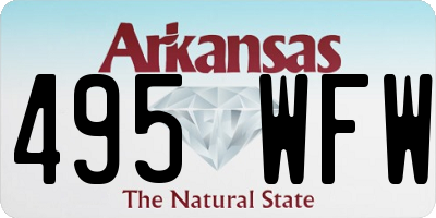 AR license plate 495WFW