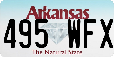 AR license plate 495WFX
