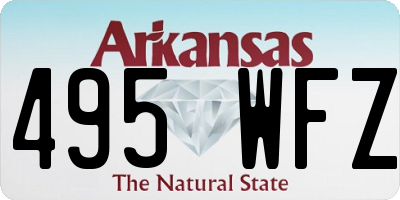 AR license plate 495WFZ