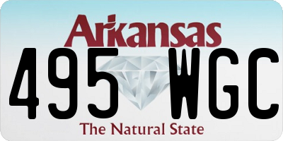 AR license plate 495WGC