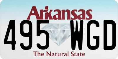 AR license plate 495WGD