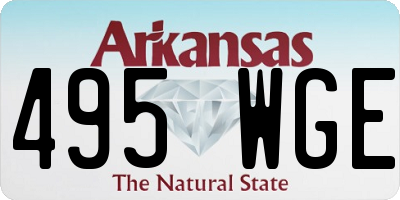 AR license plate 495WGE