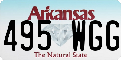 AR license plate 495WGG