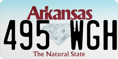 AR license plate 495WGH