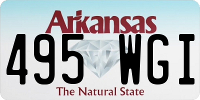 AR license plate 495WGI