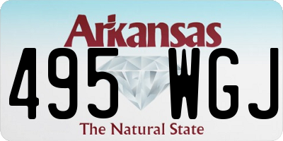 AR license plate 495WGJ