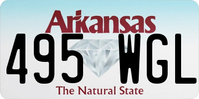AR license plate 495WGL