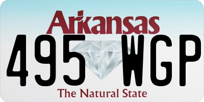 AR license plate 495WGP