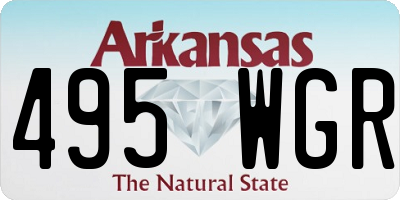 AR license plate 495WGR