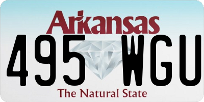 AR license plate 495WGU