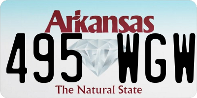 AR license plate 495WGW