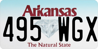 AR license plate 495WGX