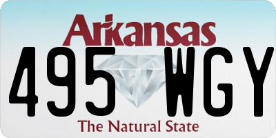 AR license plate 495WGY