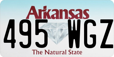 AR license plate 495WGZ