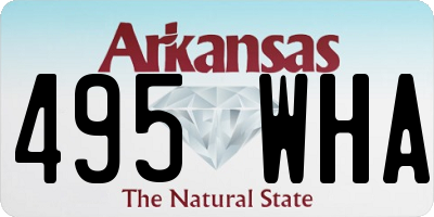 AR license plate 495WHA