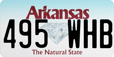 AR license plate 495WHB